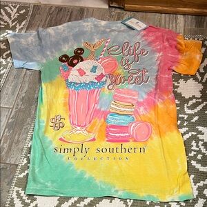 Simply Southern Kids Colorful 'Life is Sweet' Tee